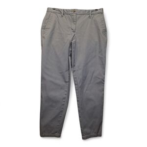 Talbots Women’s Grey Girlfriend Chino Pants Stretch 6p